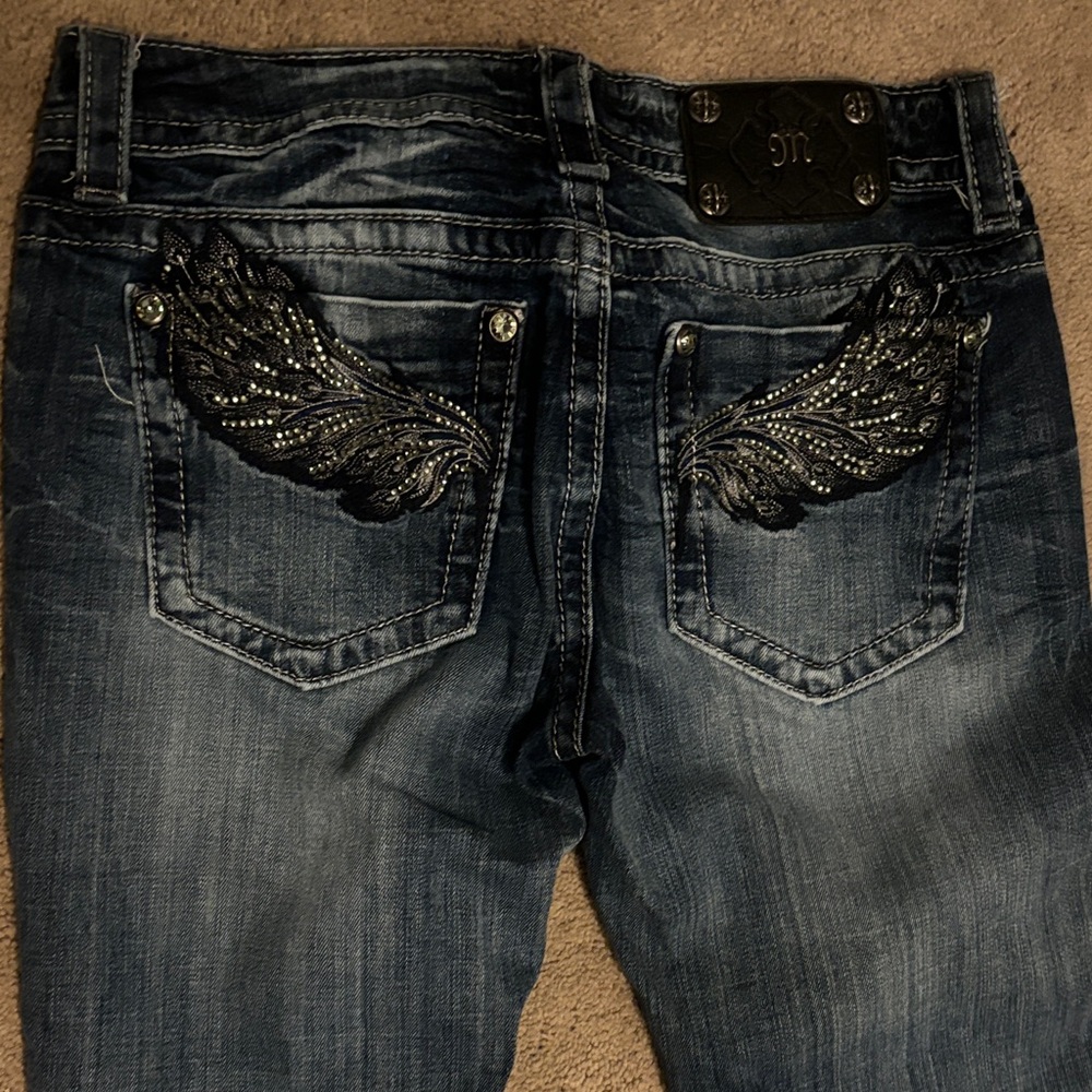 Miss Me Dark Blue Embellished Women's Jeans